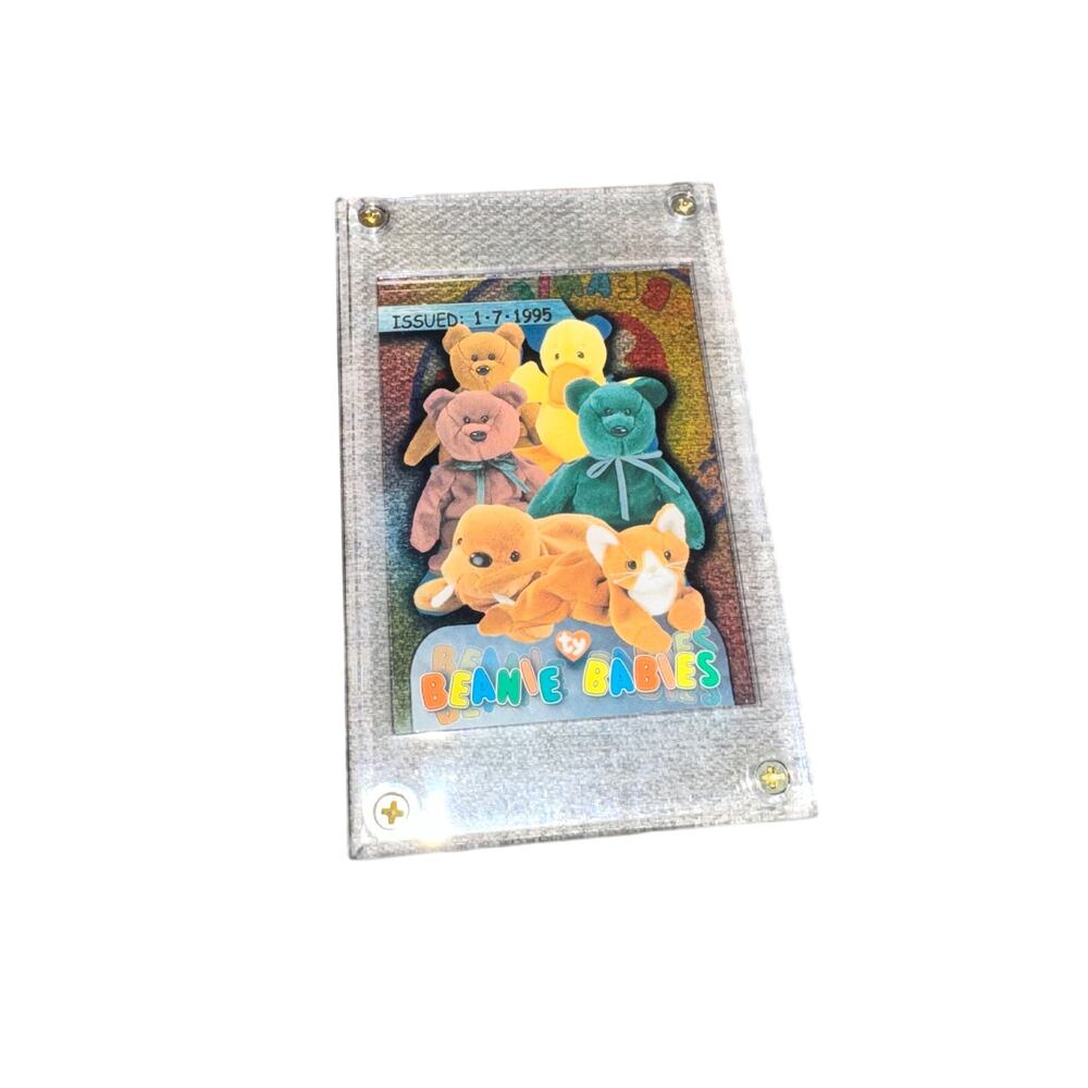 Ty Beanie Babies Collectible Trading Card Issued 1/7/1995 Plastic Encased New